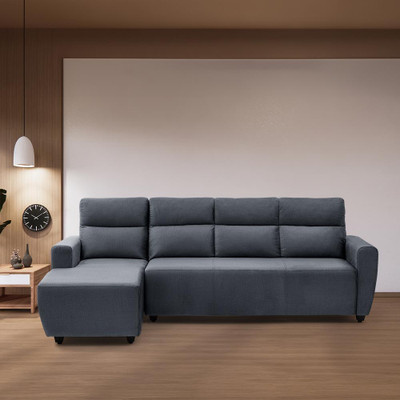 Wakefit Belize Plus Fabric 5 Seater  Sofa(Finish Color - Charcoal Grey, DIY(Do-It-Yourself))