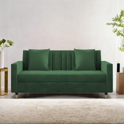 Casaliving Garcia Fabric 2 Seater  Sofa(Finish Color - Green, Pre-assembled)