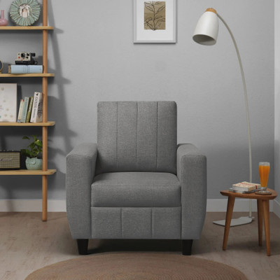 Sleepyhead Bae Fabric 1 Seater  Sofa(Finish Color - Stone Grey, DIY(Do-It-Yourself))