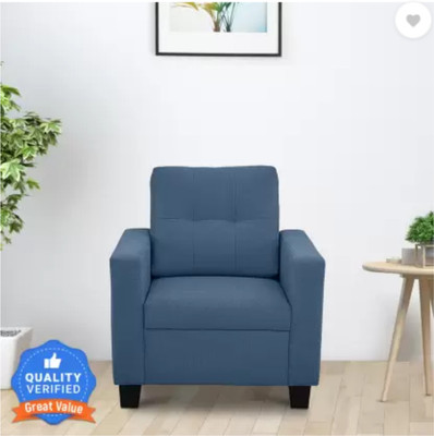SS CRAFTMAKERS Ease Fabric 1 Seater  Sofa(Finish Color - Blue, DIY(Do-It-Yourself))