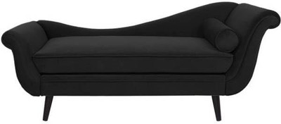 India wood mart Half-leather 3 Seater  Sofa(Finish Color - Black, Pre-assembled)