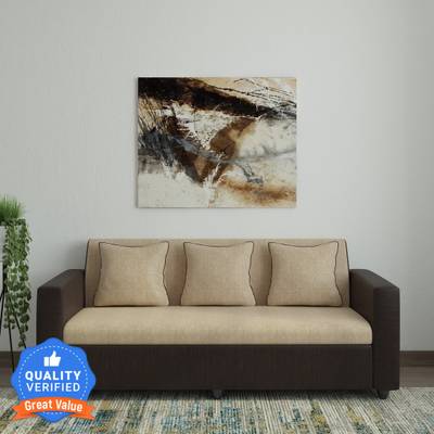 Bharat Lifestyle Tulip Fabric 3 Seater  Sofa