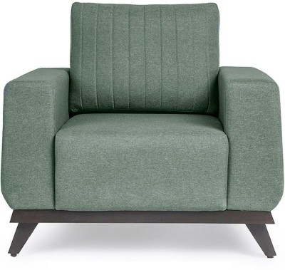 Wakefit Barcelona Fabric 1 Seater  Sofa(Finish Color - Omega Green, Pre-assembled)