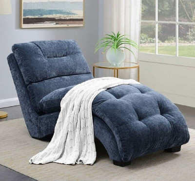 VAS Collection Home Fabric 1 Seater  Sofa(Finish Color - Blue, Pre-assembled)
