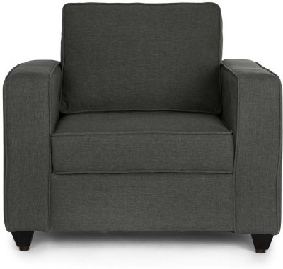 Wakefit Napper Fabric 1 Seater  Sofa(Finish Color - Ash Grey, Knock Down)