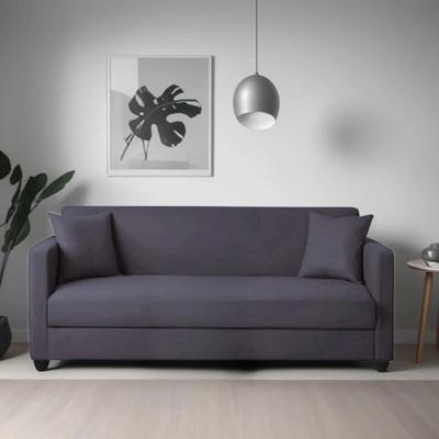 Apostate Morris 3 Seater Sofa set for Living Room Fabric 3 Seater Sofa(Finish Color - Dark Grey, DIY(Do-It-Yourself))