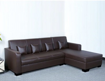 CHANDRIKA ENTERPRISES Leatherette 3 + 2 Sofa Set(BROWN, Pre-assembled)