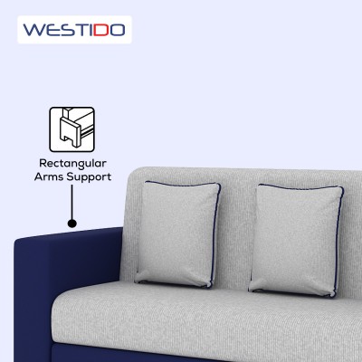 Nest and Nap Emporio Fabric 3 + 1 Sofa Set(Blue Grey, DIY(Do-It-Yourself))