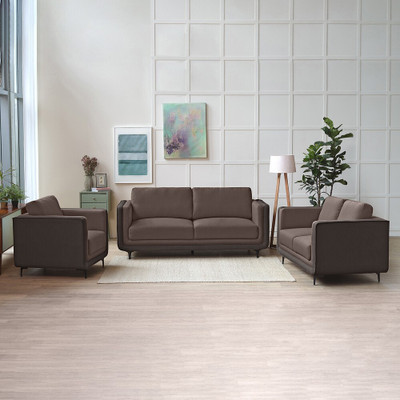 Sleepyhead Mojo Luxury Dual Tone Fabric 3 + 2 + 1 Sofa Set(Crazy Brown, DIY(Do-It-Yourself))