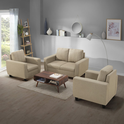 Sleepyhead Bae Fabric 2 + 1 + 1 Sofa Set(Pebble Brown, DIY(Do-It-Yourself))