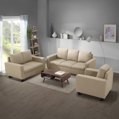 Sleepyhead Bae Fabric 3 + 2 + 1 Sofa Set(Pebble Brown, DIY(Do-It-Yourself))