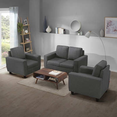 Sleepyhead Bae Fabric 2 + 1 + 1 Sofa Set(Woody Brown, DIY(Do-It-Yourself))