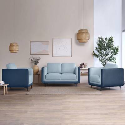 Sleepyhead Mojo Luxury Dual Tone Fabric 2 + 1 + 1 Sofa Set
