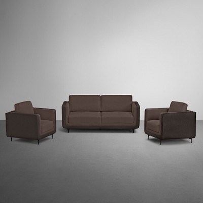 Sleepyhead Mojo Luxury Dual Tone Fabric 3 + 1 + 1 Sofa Set(Crazy Brown, DIY(Do-It-Yourself))