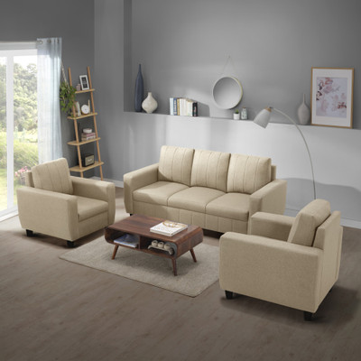 Sleepyhead Bae Fabric 3 + 1 + 1 Sofa Set(Pebble Brown, DIY(Do-It-Yourself))