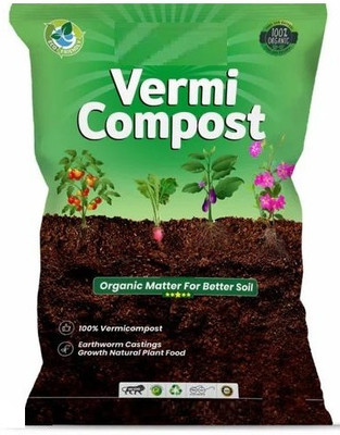 creative king Organic Vermicompost Fertilizer Manure For Plants Potting Mixture(2 kg, Powder)