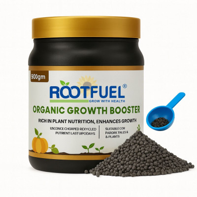 Rootfuel Organic Plant Growth Booster / Fertilizer For Home Garden & Balcony Plants Fertilizer(900 g, Granules)