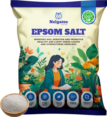 Nelgates Epsom Salt in Garden for Better Plants Fertilizer(2 kg, Powder)