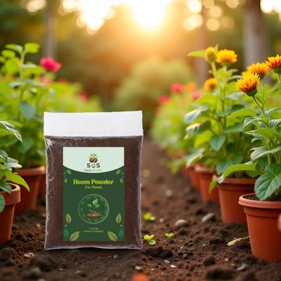 SOS Neem Powder – Natural Plant Protector for Pests, Diseases & Healthy Growth Manure(0.5 kg, Powder)