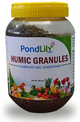 Pondlily Humic Granules a Complete Soil Conditioner | Root Growth Promoter | All Crops | Manure(0.5 kg, Granules)