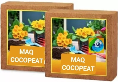 MAQ COCOPEAT 10KG BLOCK ( coirpith or coco fibre) for kitchen and terrace gardening Manure(10 kg, Cake)