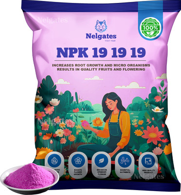 Nelgates Organic Plant fertilizer for gardening N P K 19 19 19 Fertilizer(1 kg, Powder)