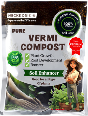 Neckkonix Vermicompost for Plants Fertilizer(1 kg, Powder)