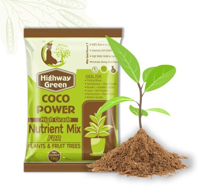 HighwayGreen Coco Power Nutrient Mix for Plants & Fruit Trees Growth Supplement, Home Garden Fertilizer, Manure(1 kg, Powder)