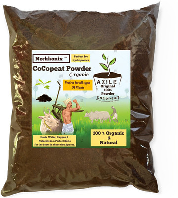 Neckkonix Cocopeat Powder best potting soil mix soil manure (1 KG) Manure(1 kg, Powder)