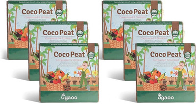 UGAOO Cocopeat Block for Home Garden Plants Potting Mixture(6 kg, Cake)