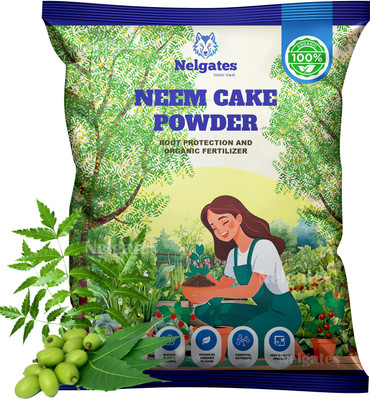 Nelgates organic Neem cake fertilizer for plants Fertilizer(5 kg, Powder)