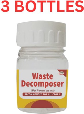 agri Waste Decomposer (Pack of 3) Organic Ncof Decomposer for kitchen & compost maker Manure(0.18 kg, Cake)