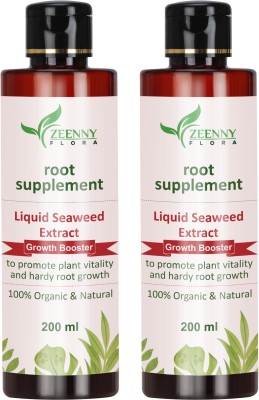 Zeenny Flora Pack Of 2, Plant Growth Supplementary, Liquid Seaweed Extract, Organic Plant Fertilizer(200 ml, Liquid)