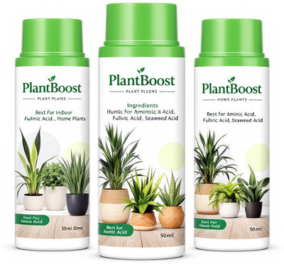 Plantboost Rapid Plant Growth Enhancer | 3pcs Powerful Root & Shoot Formula Fertilizer(150 ml, Liquid)