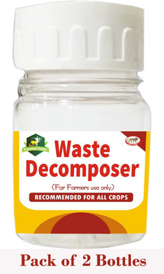 Farmer Faith Waste Decomposer 2 Bottles | Wdc Organic Bio Waste for Agriculture, Gardening Potting Mixture(0.32 kg, Cake)