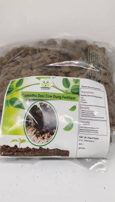 GOMADHU DESI COW DUNG FERTILIZER (SUN DRIED) 1 KG Fertilizer(1 kg, Powder)