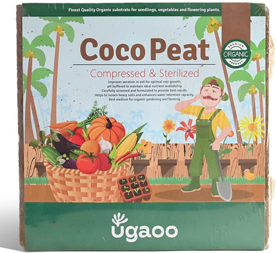 UGAOO Cocopeat Block for Home Garden Plants Potting Mixture(5 kg, Cake)