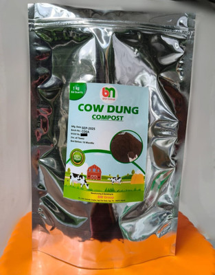 bm group Organic Cow Dung Compost – Natural Fertilizer for Healthy Soil 1 KG Fertilizer(1 kg, Powder)