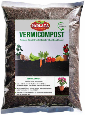 Padlaya Organic Vermicompost Fertilizer Manure For Plant-4 Kg Fertilizer(4 kg, Powder)