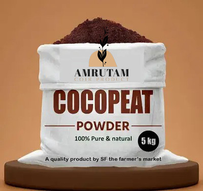 Amrutam Coir Products 136 cocopeat powder 5kg Fertilizer(5 kg, Powder)