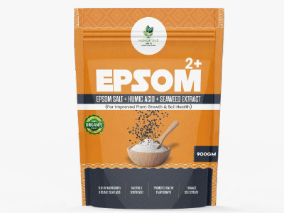 MOMENTOUS INDIA Epsom 2+ | Organic Epsom Salt for Plants Growth & Soil Health | Fertilizer(900 g, Powder)