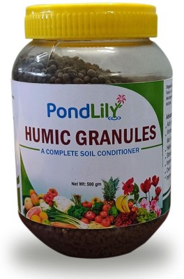 Pondlily Humic Granules a Complete Soil Conditioner | Root Growth Promoter | All Crops | Manure(0.5 kg, Granules)