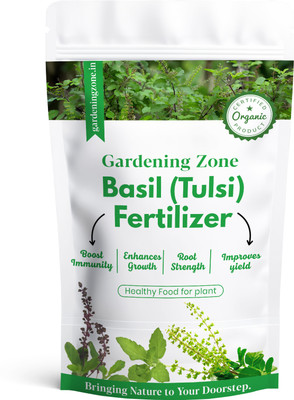 Gardening zone Basil (Tulsi)i Plant Fertilizer for Growth | Organic Tulsi Plant Food Fertilizer(0.4 kg, Powder)
