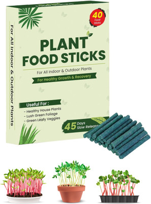 coachmaster GreenStix Fertilizer Sticks | Plant Food for Indoor & Outdoor Home Garden Plants Fertilizer(40 Tablets, Stick)