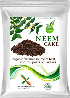 Softgreen Pure and Organic Fertilizer Neem Cake Powder for Plants | Neem Khali, 3kg Fertilizer(3 kg, Powder)