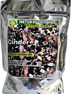 Vedika Collection Pure & Washed Cinder for Plants (1kg) Manure, Potting Mixture, Soil(1 kg, Granules)