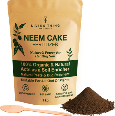 Living Thing Organics Neem Cake 1kg Potting Mixture, Fertilizer(1 kg, Granules)