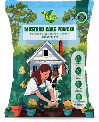 Gauranga Mustard cake Powder |Sarso Khali for Healthy Palnt Growth & Gardening Fertilizer, Soil(5 kg, Powder)