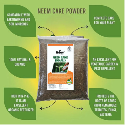 neev traders Neem Cake Powder For Plants (Home & Garden) Fertilizer(5 kg, Powder)