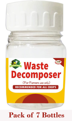 Farmer Faith Waste Decomposer 7 Bottles | Wdc Organic Bio Waste for Agriculture, Gardening Potting Mixture(259 g, Cake)